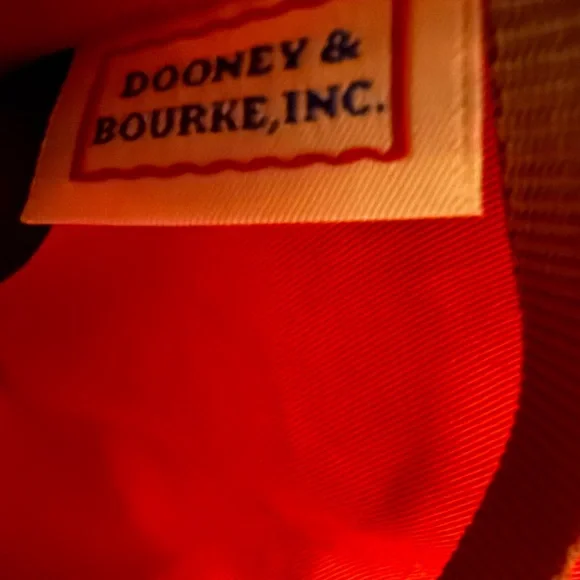 Dooney & Bourke Monogrammed Black and Tan Tote